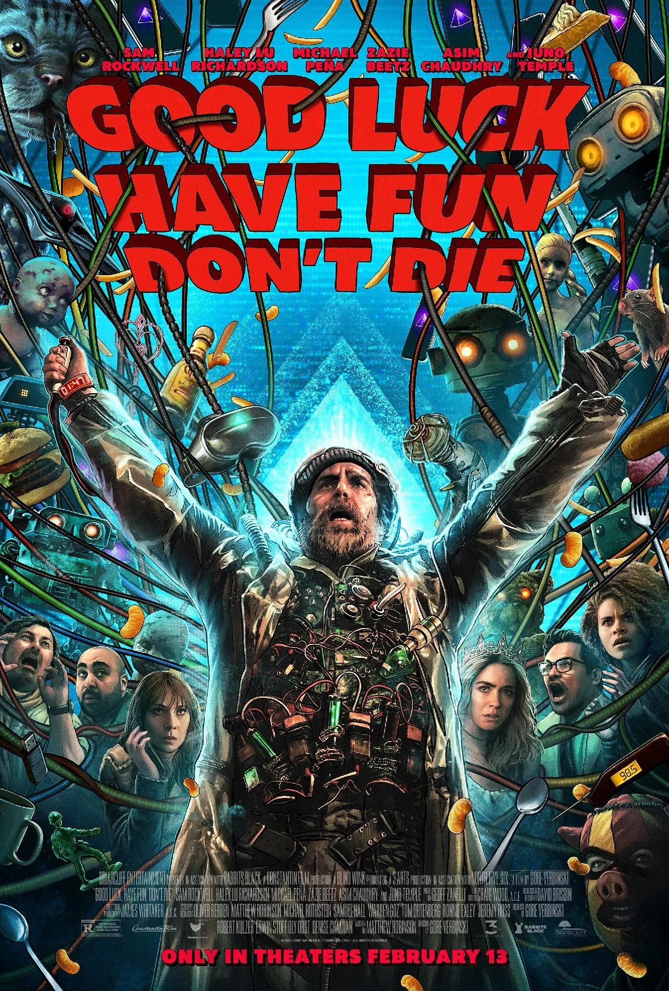 Foto Filmclub Abend<br/>
Good Luck Have Fun Don't Die

